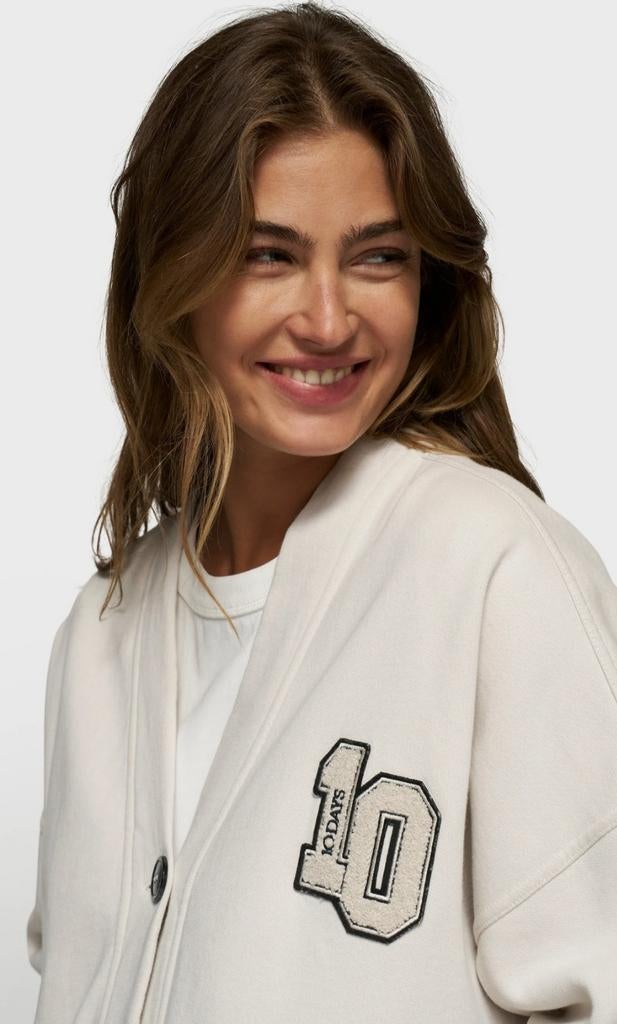 10 days baseball vest mt S valt ruim, Kleding | Dames, Maat 38/40 (M), Verzenden, Beige, 10days