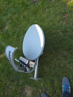 Schotelantenne met 4 LNB's en DiSEqC switch, Ophalen of Verzenden, Gebruikt, (Schotel)antenne, Overige merken