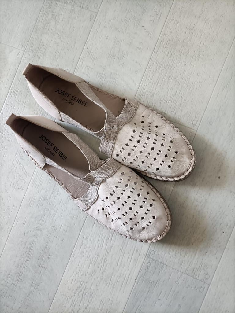 schoenen maat 41 kleur beige merk Josef seibel, Ophalen of Verzenden, Zo goed als nieuw, Beige, Sneakers of Gympen