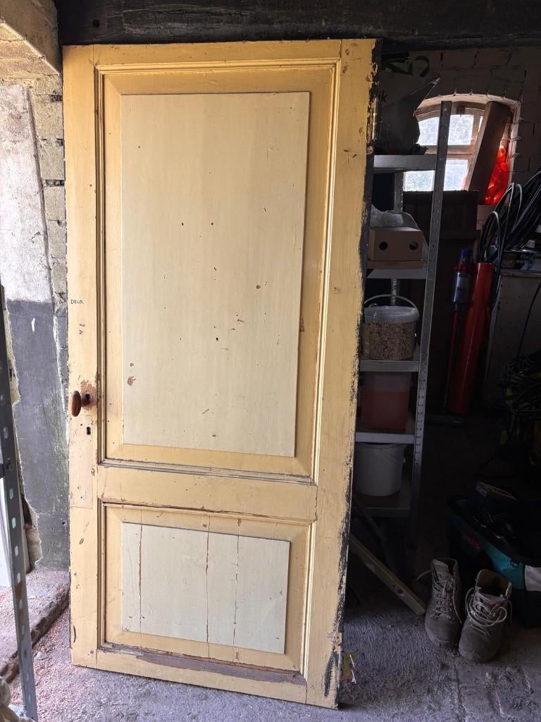 Oude paneel deur / oude boerderij deur, Doe-het-zelf en Verbouw, Deuren en Horren, Ophalen, Gebruikt, 80 tot 100 cm, Binnendeur
