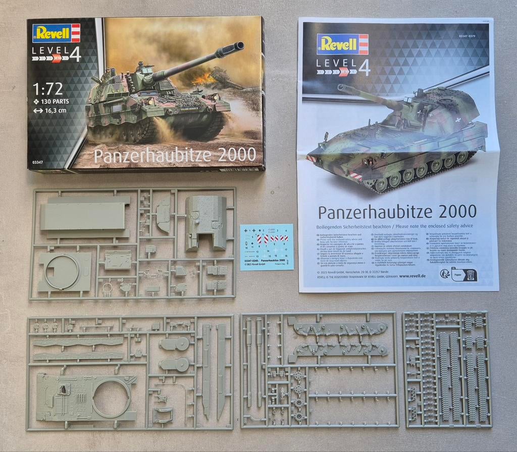 Revell 03347 Panzerhaubitze 2000 (PzH 2000) Schaal 1:72, Ophalen of Verzenden, 1:50 of kleiner, Tank, Revell