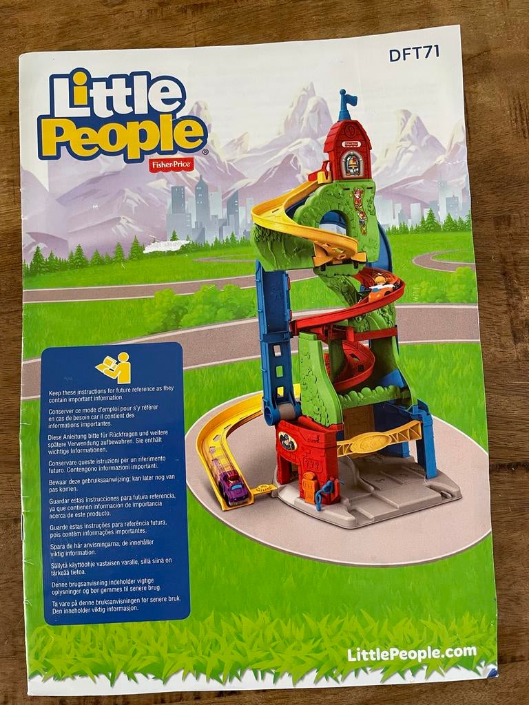 Little People racebaan in hoogte verstelbaar, Zelf te bouwen, Handmatig, Ophalen, Overige merken