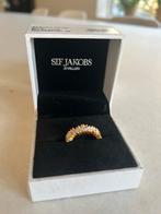 Sif Jakobs Jewellery Ring Goudkleurig met Zirkonia, Met kristal, Overige materialen, Ophalen of Verzenden, Zo goed als nieuw