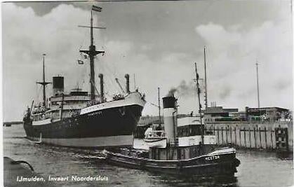 Sleepvaart, Verzamelen, Scheepvaart, Ophalen of Verzenden, Zo goed als nieuw, Kaart, Foto of Prent