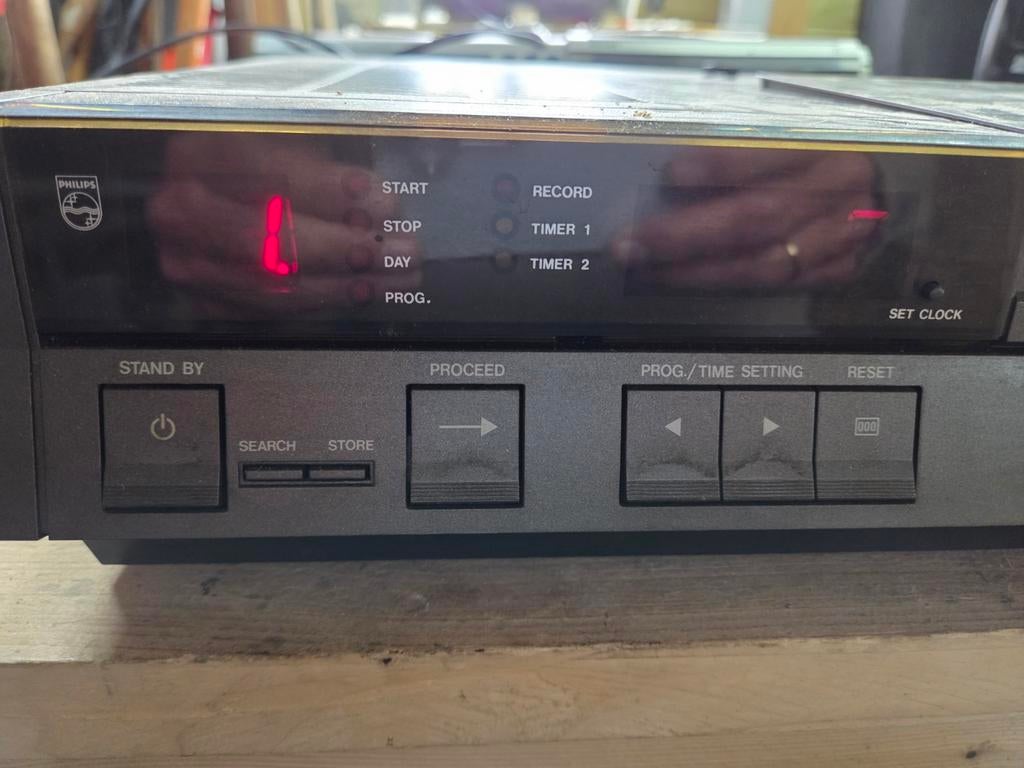 Philips Video 2000 VR2424 videorecorder - defect, Ophalen of Verzenden, Niet werkend, Video 2000-speler of -recorder