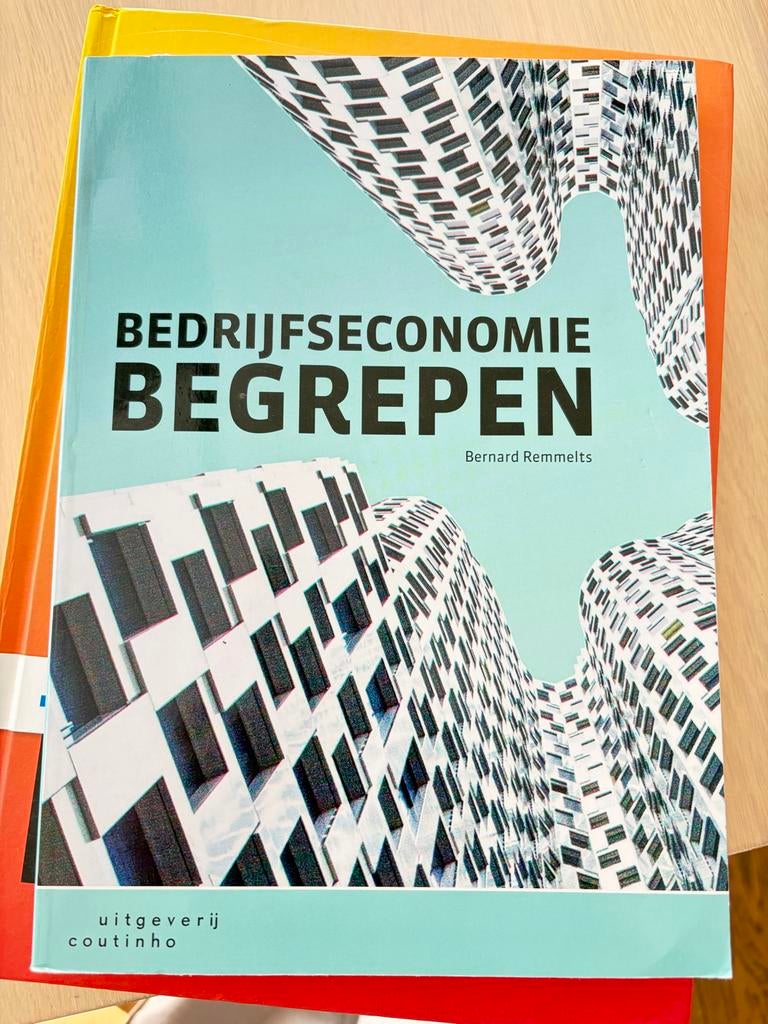 Bedrijfseconomie Begrepen - Bernard Remmelts, Ophalen of Verzenden, Gamma, Zo goed als nieuw, HBO