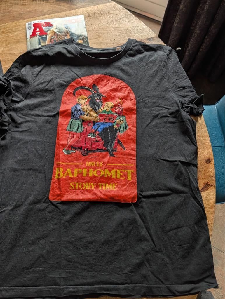 Zwarte metal T-shirts met opdruk, Ophalen of Verzenden, Zo goed als nieuw