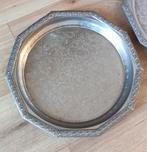 Zwaar Verzilverde Marokkaanse Dienbladen - 2 Stuks, Antiek en Kunst, Ophalen