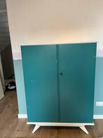 Vintage Kledingkast met Legplanken en Lades, Ophalen, Gebruikt, 100 tot 150 cm, 100 tot 150 cm