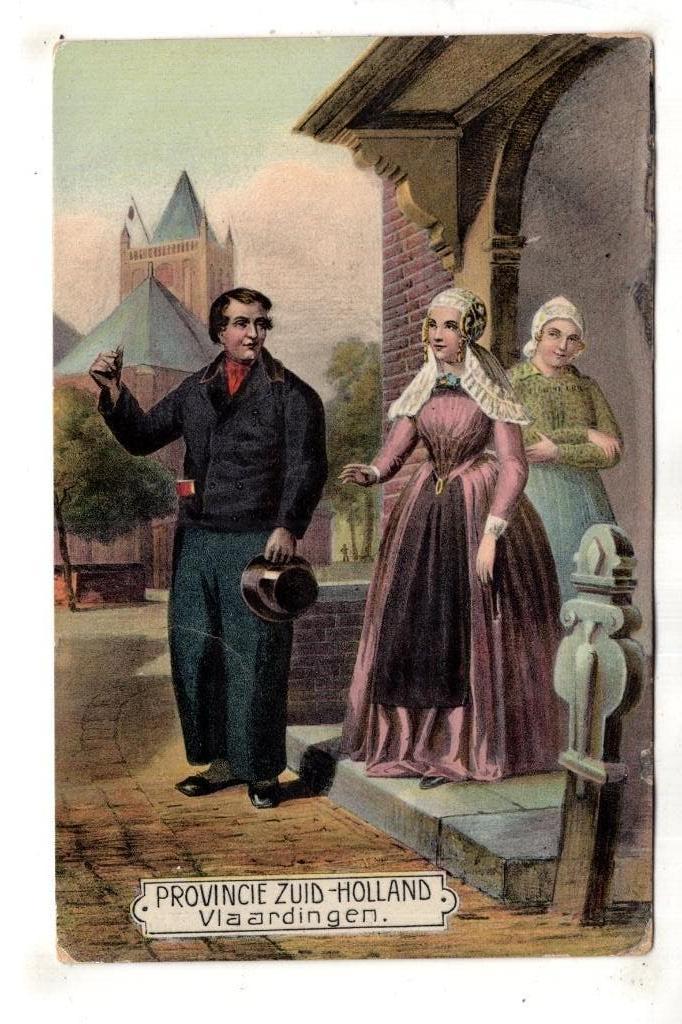 Vlaardingen  Klederdracht de Tulp  1910, Verzenden, Voor 1920, Gelopen, Zuid-Holland