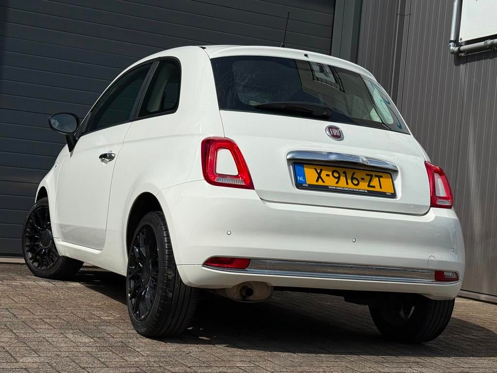Fiat 500 1.2 Lounge | Leder | Navigatie | APK 17-04-2028, Voorwielaandrijving, Gebruikt, 4 stoelen, Wit
