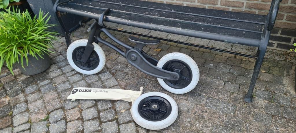 Wishbone Bike 3-in-1 loopfiets - Zwart met witte wielen, Ophalen of Verzenden