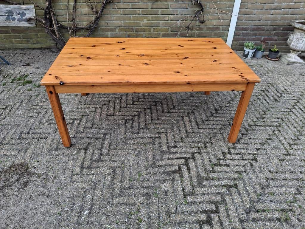 Vintage salontafel grenen, Huis en Inrichting, Ophalen, Gebruikt, 100 tot 150 cm, 50 tot 75 cm