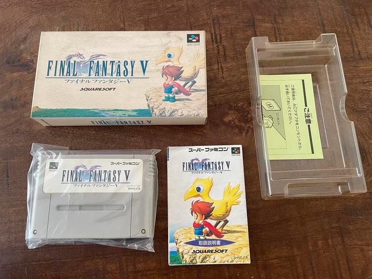 Final Fantasy V 5 Super Nintendo SNES SFC CIB compleet NTSC, Spelcomputers en Games, Games | Nintendo Super NES, Zo goed als nieuw