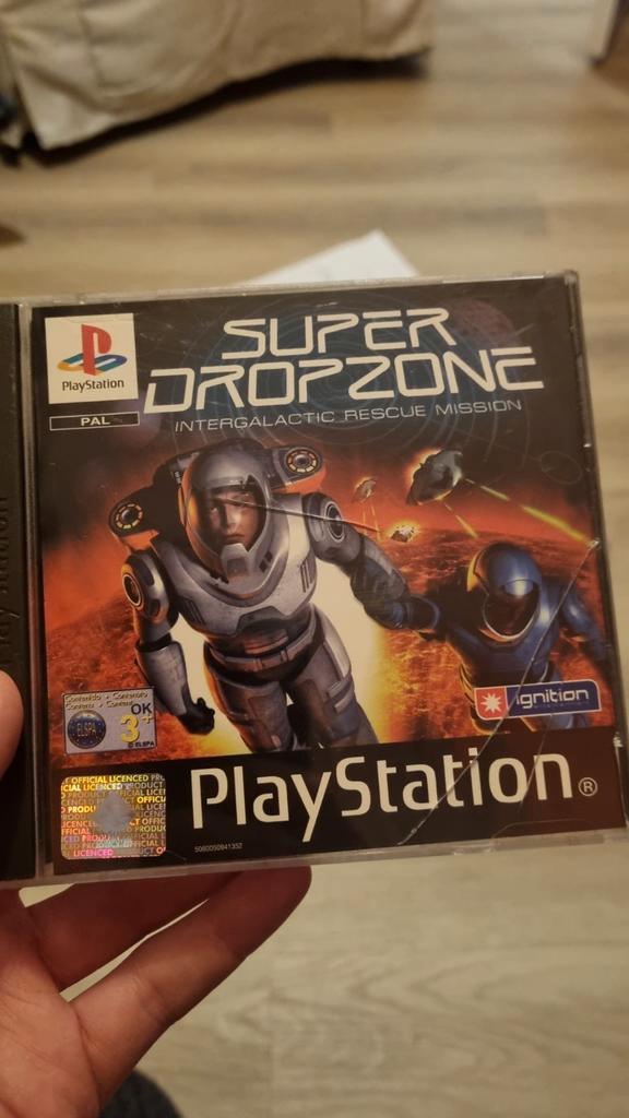 Super Dropzone: Intergalactic Rescue Mission - PS1, Spelcomputers en Games, Games | Sony PlayStation 1, Gebruikt, Shooter, 1 speler