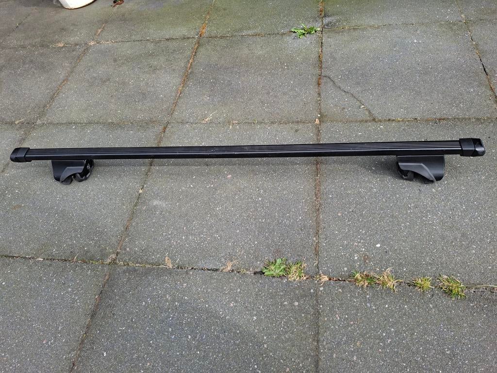 Thule dakdragers squarebar Evo vorm 120cm met slot, Auto diversen, Dakdragers, Gebruikt, Ophalen