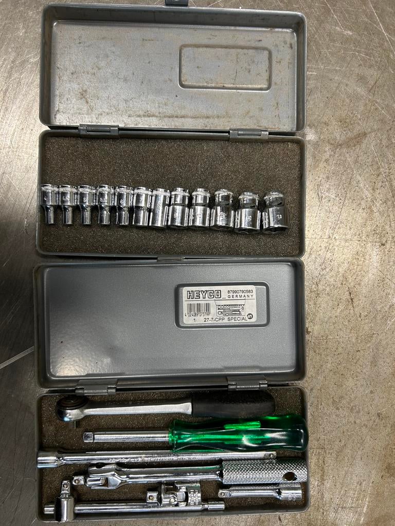 Heyco dopsleutel set 1/4”, Ophalen of Verzenden, Zo goed als nieuw