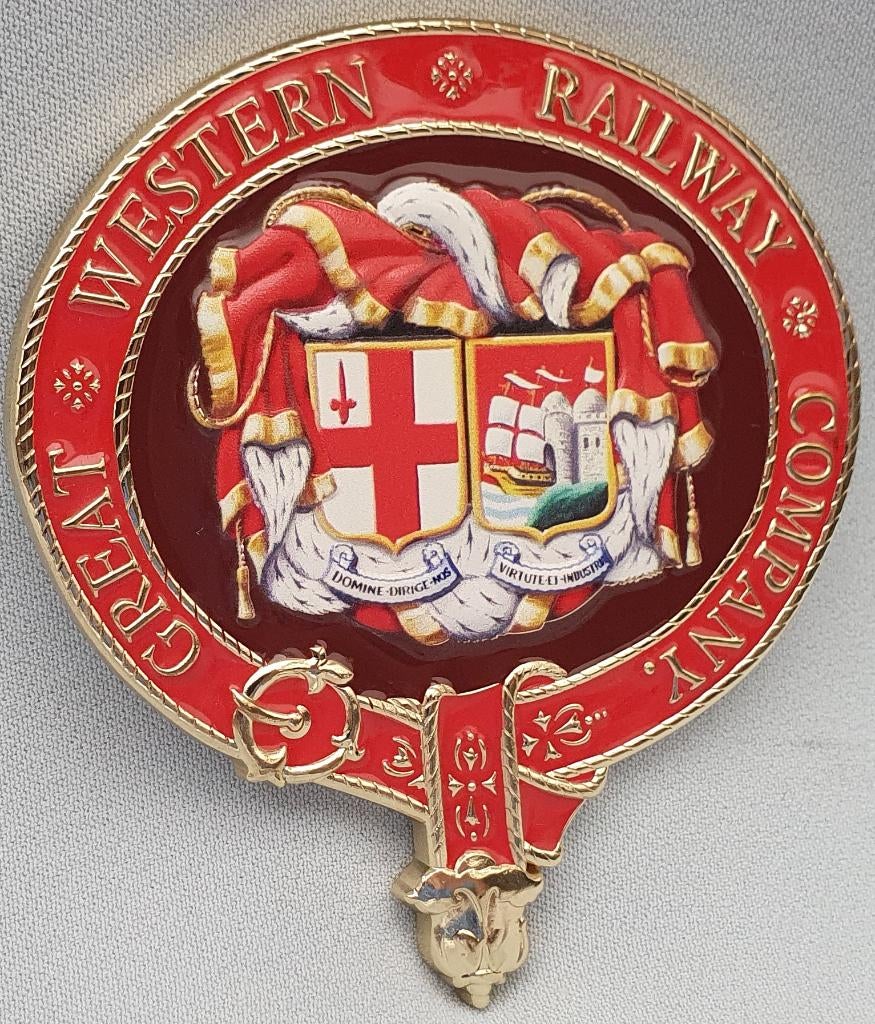  Garter Crest van de Great Western Railway (GWR) Company, Verzamelen, Spoorwegen en Tramwegen, Verzenden, Nieuw, Trein, Overige typen