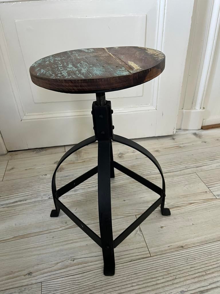 Dutchbone kruk, Ophalen, Zo goed als nieuw, IJzer