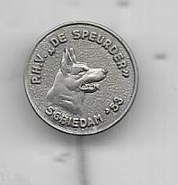 SCHIEDAM DE SPEURDERS HONDEN SPELD, Verzenden, Gebruikt, Dier of Natuur, Speldje of Pin