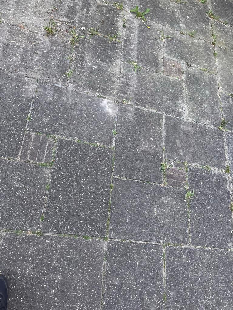 Betontegels 60x40, ongeveer 40m2, Ophalen, Gebruikt, 10 m² of meer, Beton