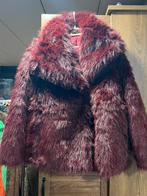 mooie bordeaux rode bontjas, Kleding | Dames, Jassen | Winter, Ophalen of Verzenden, Zo goed als nieuw, Maat 42/44 (L), Rood