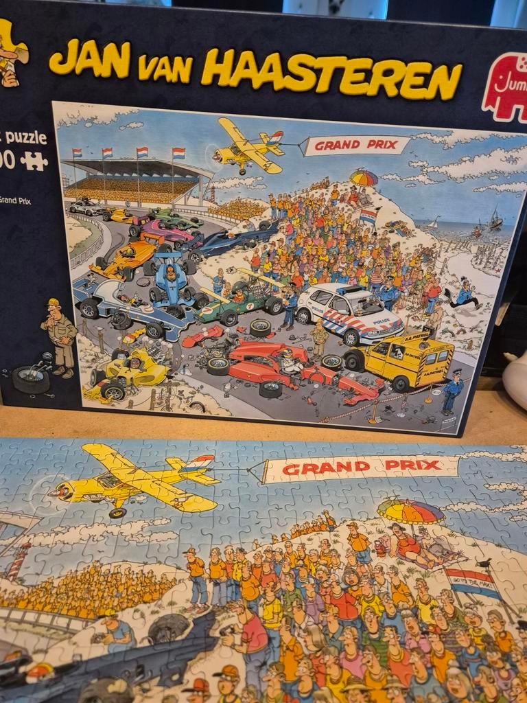 Jan van haasteren de grand prix, Ophalen of Verzenden, 500 t/m 1500 stukjes, Zo goed als nieuw, Legpuzzel