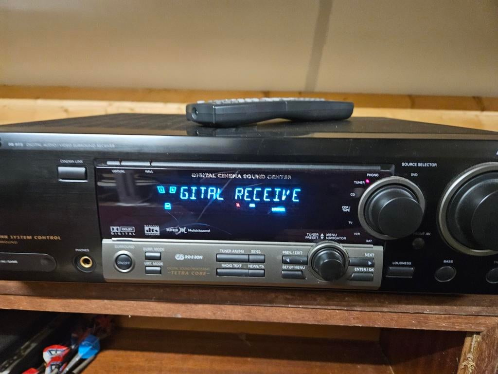 Philips FR 975 Digital Audio/Video Surround Receiver, Audio, Tv en Foto, Versterkers en Receivers, Gebruikt, 120 watt of meer