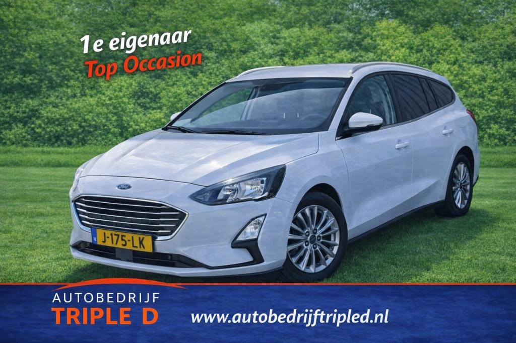 Ford FOCUS WAGON 1.0 EcoBoost Hybrid Titanium X Business, Auto's, Ford, Stof, 1288 kg, Met garantie (alle), Wit