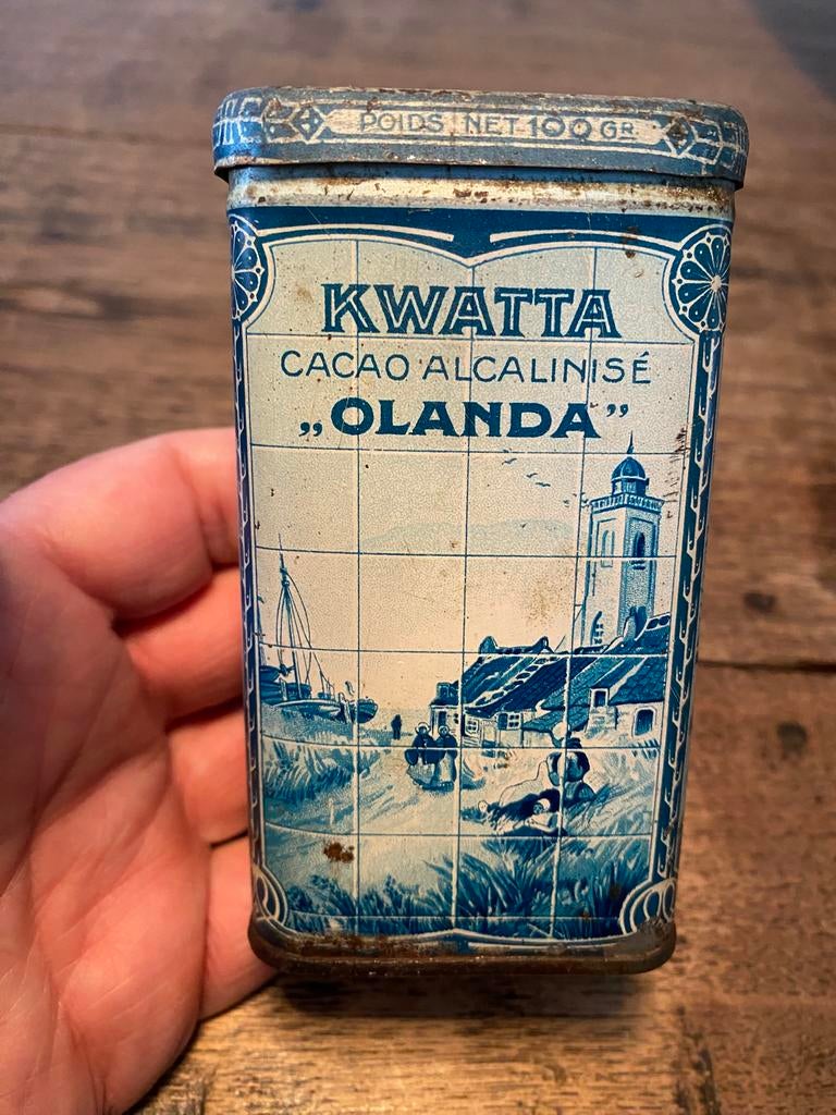 KWATTA export cacao blikje, Ophalen of Verzenden, Gebruikt, Overige