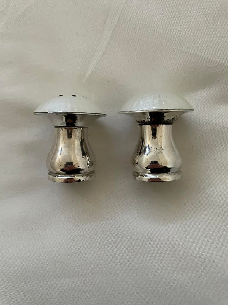 Zilveren peper en zout vaatjes, Antiek en Kunst, Verzenden, Zilver