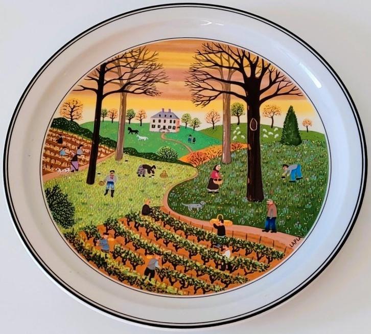 VILLEROY & BOCH bord DESIGN NAIF - Automne, Antiek en Kunst, Kunst | Designobjecten, Ophalen of Verzenden