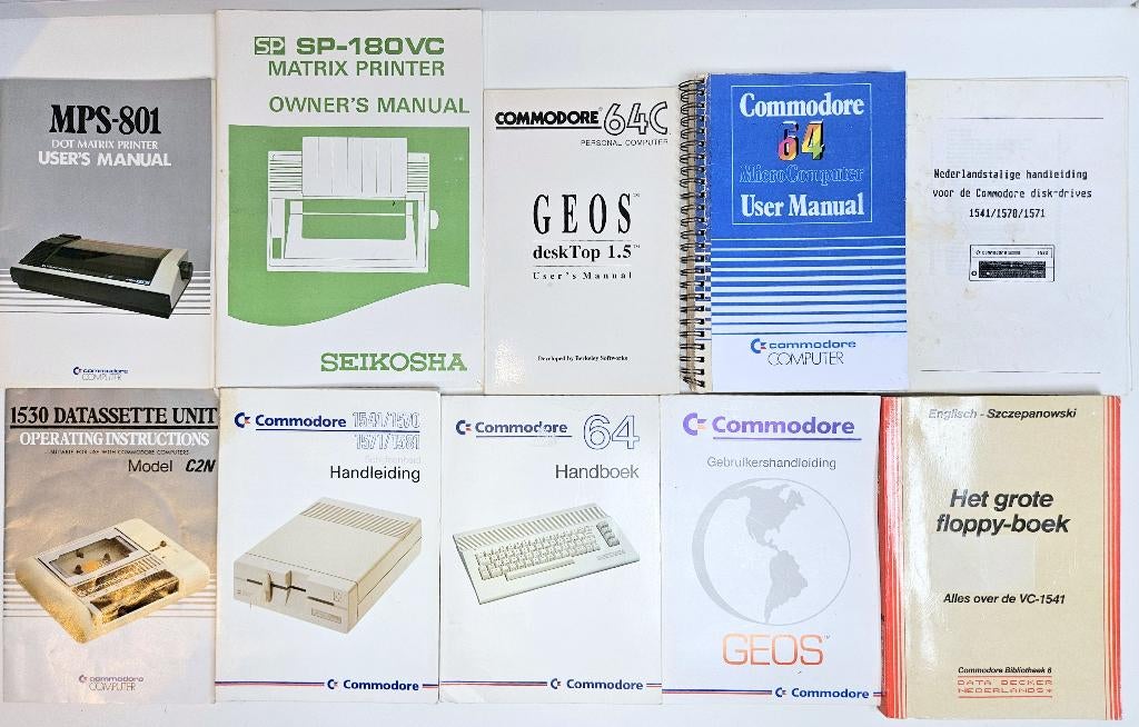 Partij Commodore 64 Handleidingen Nederlands en Engels, Computers en Software, Vintage Computers, Verzenden, Commodore C 64, Nvt
