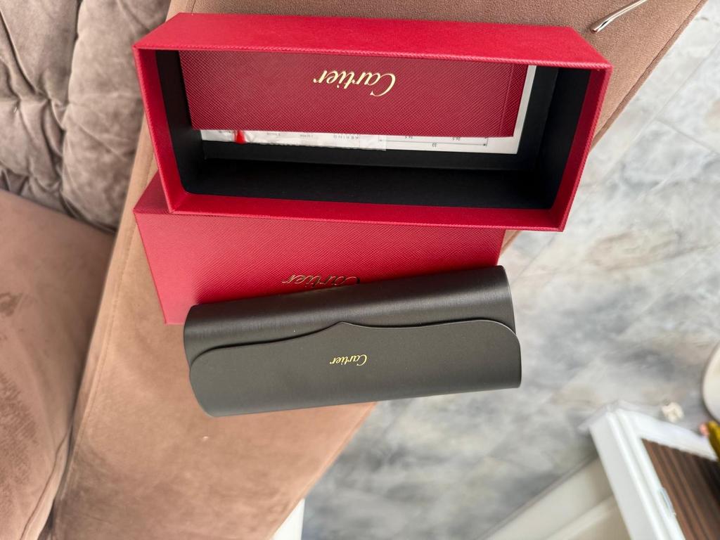 Cartier Bril Diamond Cut met Panterdetails, Overige merken, Overige kleuren, Ophalen of Verzenden, Zo goed als nieuw