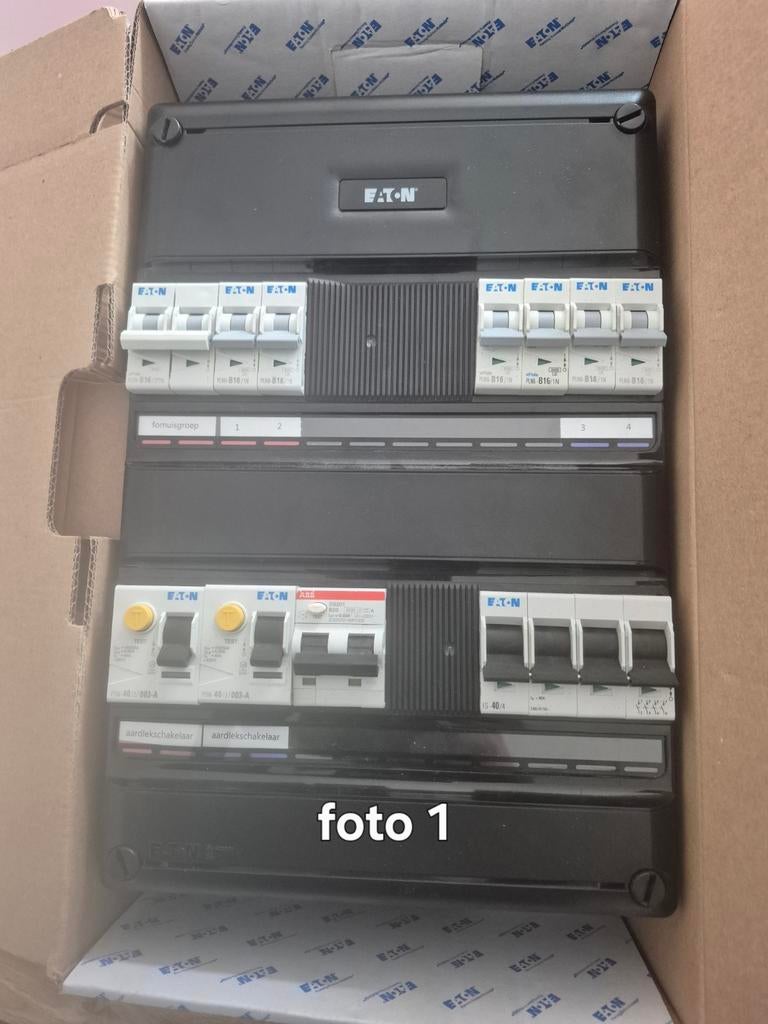 Eaton 3 fase groepenkast met 6 groepen en kookgroep, Ophalen of Verzenden, Overige typen