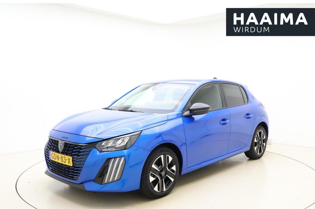 Peugeot 208 1.2T 100pk Allure |Navigatie | Apple Carplay/And, 101 pk, Euro 6, Blauw, Leder en Stof