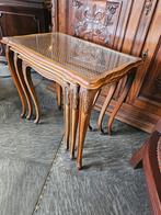 Set van 3 bijzettafels met glasplaat, Ophalen