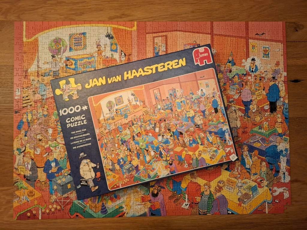 Jan van Haasteren puzzel puzzle De Goochelbeurs, Ophalen of Verzenden, 500 t/m 1500 stukjes, Zo goed als nieuw