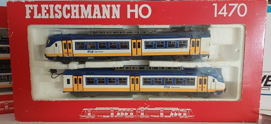Fleischmann HO Sprinter 1470 wisselstroom digitaal (repro), Hobby en Vrije tijd, Modeltreinen | H0, Gebruikt, Treinset, Wisselstroom