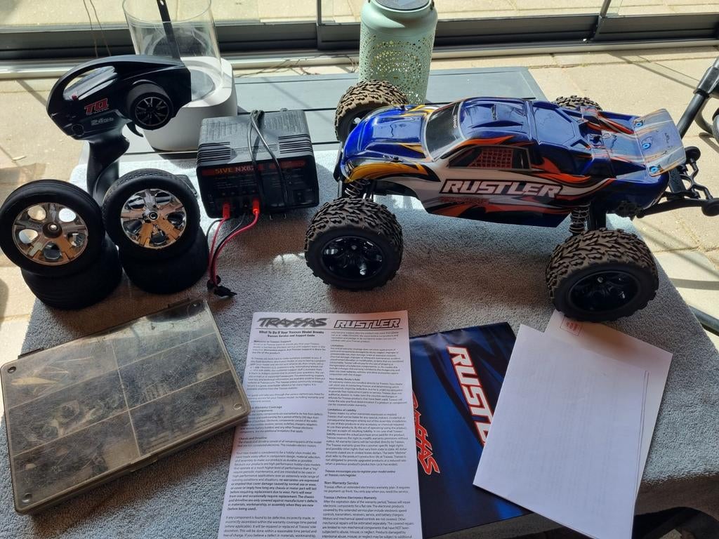 Traxxas Rustler 2wd complete set, Ophalen of Verzenden, Gebruikt, Overige schalen, Auto offroad