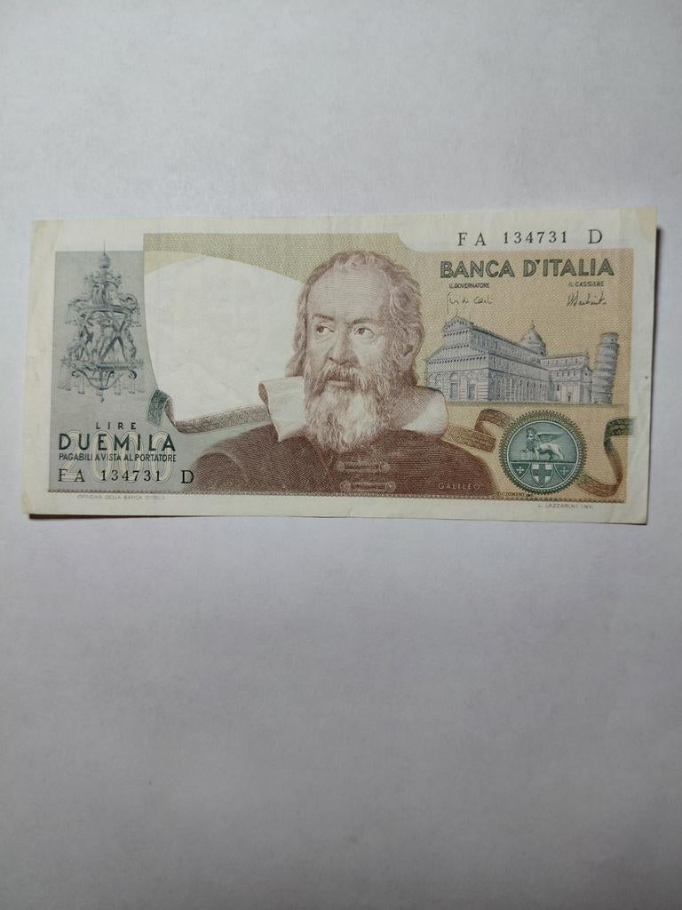 Italië 2000 lire 1973, Ophalen of Verzenden, Italië
