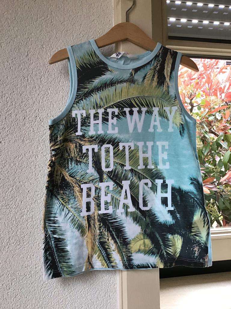 WW Top aqua maat 122/128, Kinderen en Baby's, Kinderkleding | Maat 122, Ophalen of Verzenden, Zo goed als nieuw, Jongen, Shirt of Longsleeve