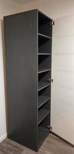 IKEA PAX kast 201x50 Grijsbruin - wit hoogglans deur, Ophalen, Met deur(en), 200 cm of meer, 50 tot 100 cm