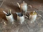 Oude Brocante Koffieset: Kan, Suikerpot, Melkkannetje, Lepel, Ophalen of Verzenden