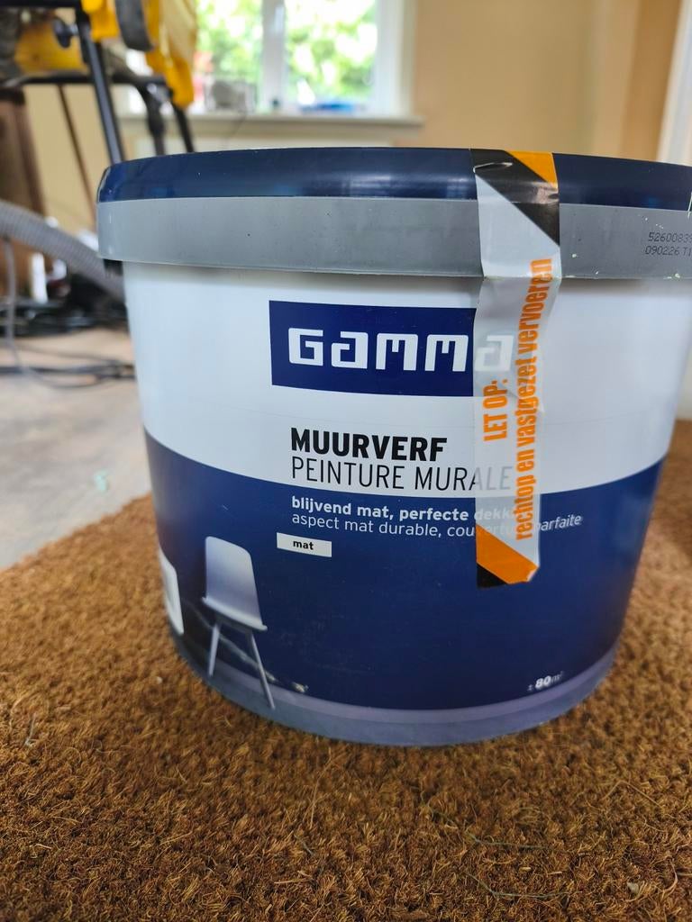 GAMMA Muurverf Alpaca 10 Liter - Zo goed als nieuw, Ophalen, Beige, Nieuw, Verf