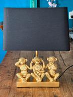 Mooie tafellamp goud en zwart, Huis en Inrichting, Lampen | Tafellampen, Ophalen, Zo goed als nieuw, Minder dan 50 cm