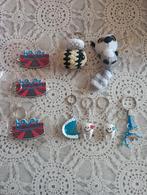 Set sleutelhangers, bijtje, lemur, tand, gebit, dolfijnen, Ophalen of Verzenden, Nieuw