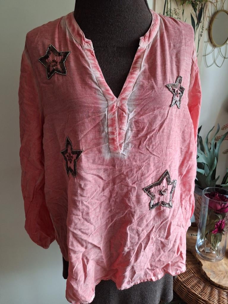 Didi tuniek l xl zalm kreeftkleur, Ophalen of Verzenden, Gedragen, Maat 46/48 (XL) of groter, Roze