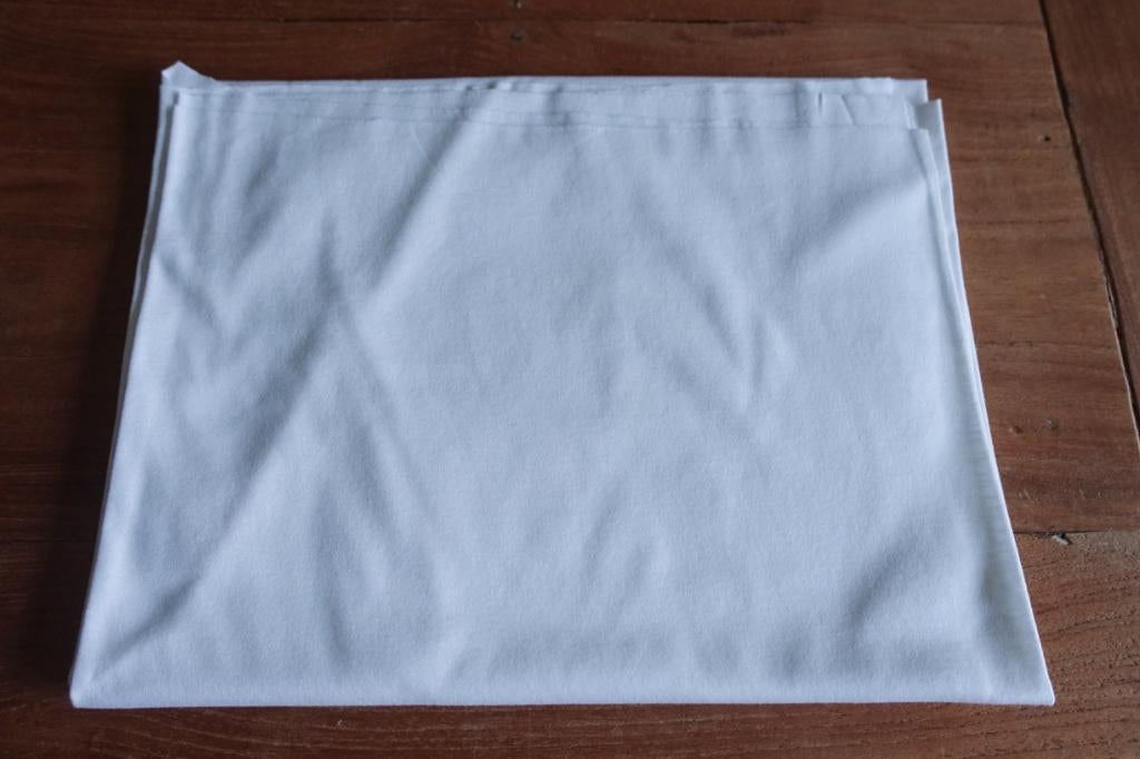 lap hele zachte witte kwaliteits tricot van fijne structuur, Overige materialen, 120 cm of meer, Wit, Nieuw