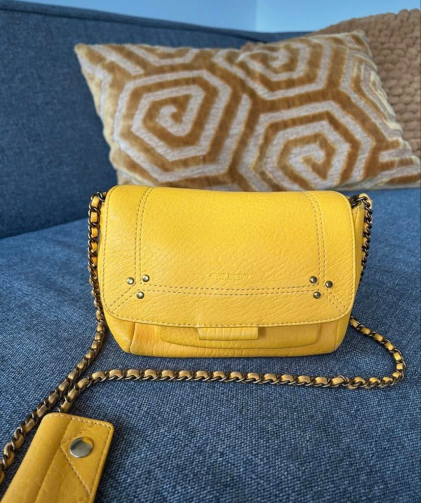 Originele Jerome Dreyfuss Lulu S tas, Ophalen of Verzenden, Zo goed als nieuw, Geel, Schoudertasje